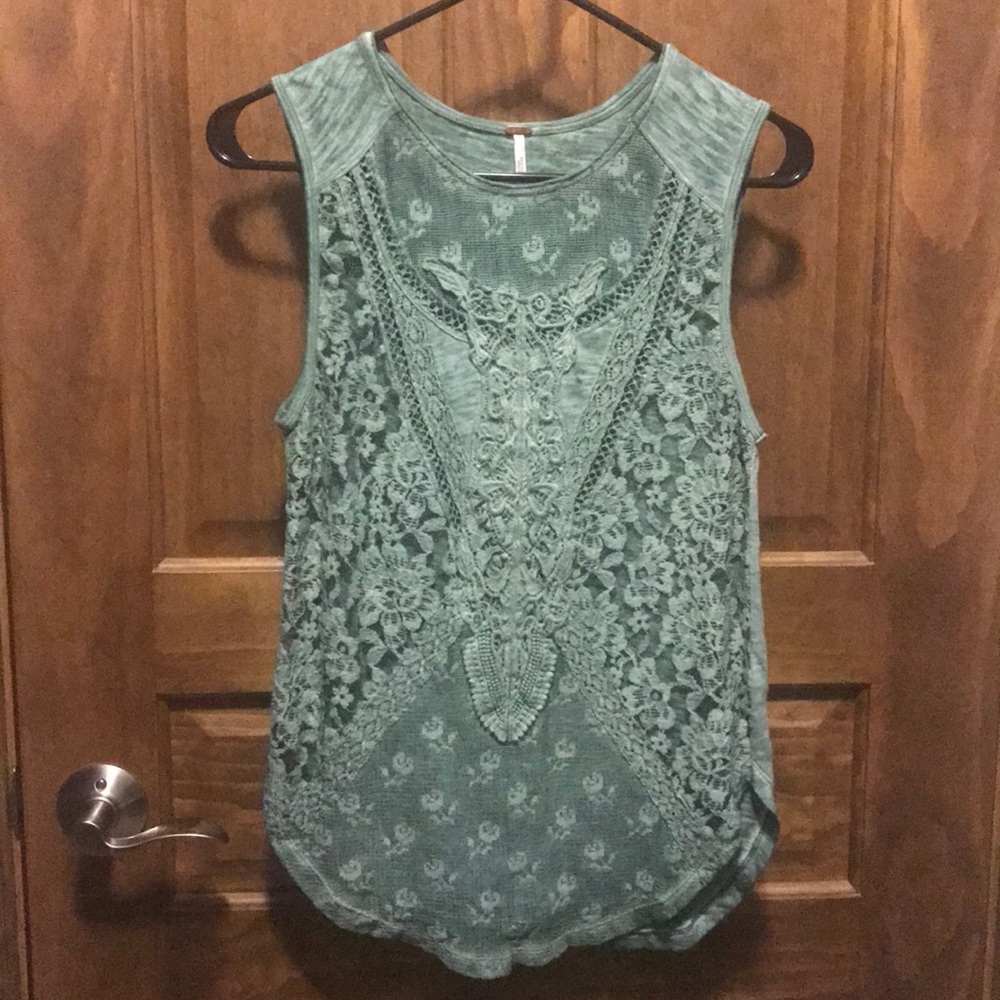 Free People Sheer Tank Top. Size XS